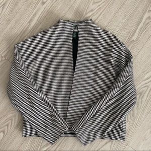 Ralph Lauren Cropped Houndstooth Jacket Sz 6